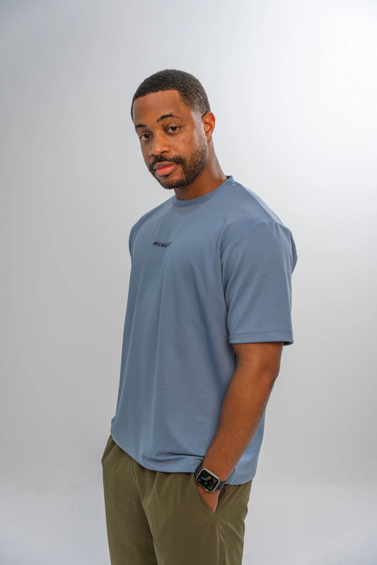 Daily Essentials Semi-Oversized Tee - Baby Blue