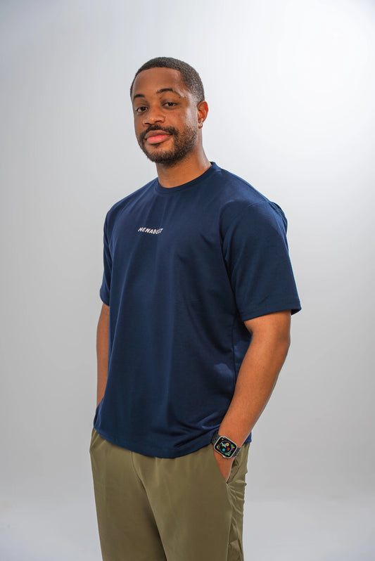 Daily Essentials Semi-Oversized Tee - Navy