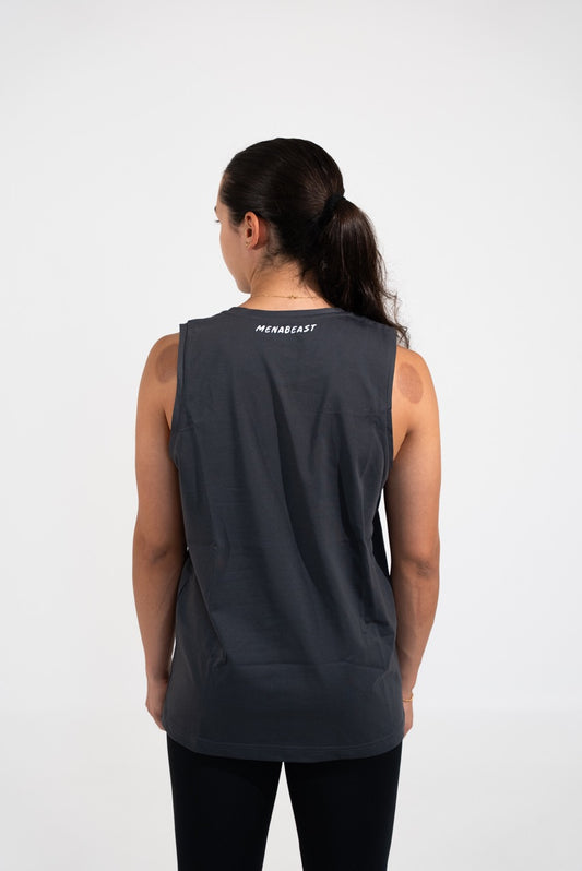 Tank Top - Palestine Calligraphy - Grey