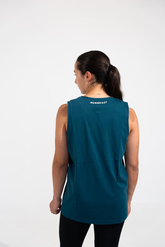 Tank Top - Palestine Calligraphy - Egyptian Blue