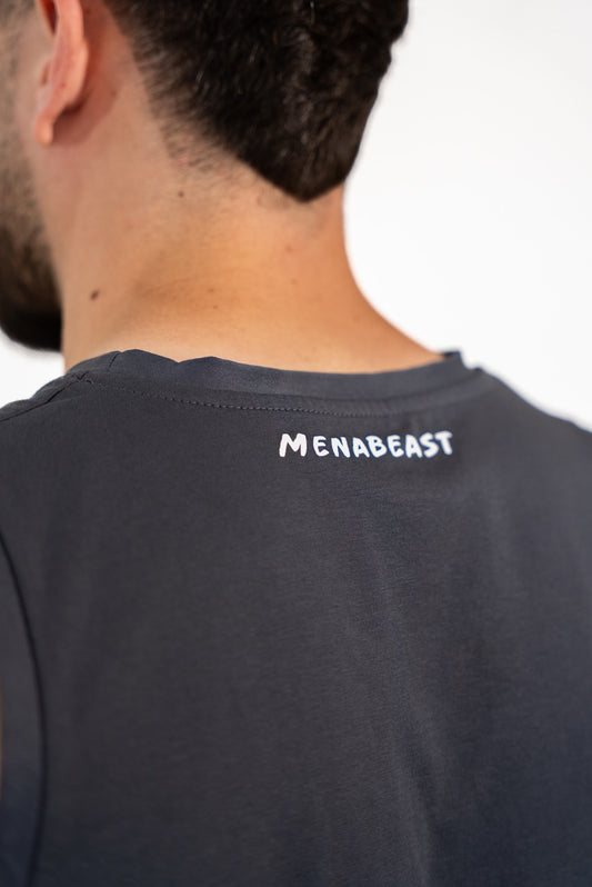 Tank Top - Palestine Calligraphy - Grey