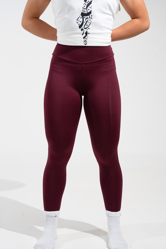 Dawn Leggings - Maroon