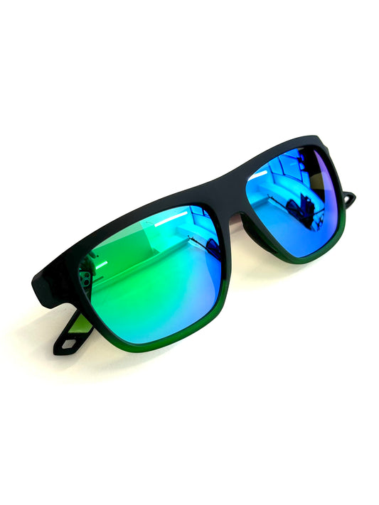 Wa7shLens Sunglasses - Black/Green