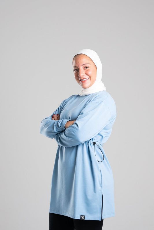 Shift Tunic Long Sleeve - Baby Blue