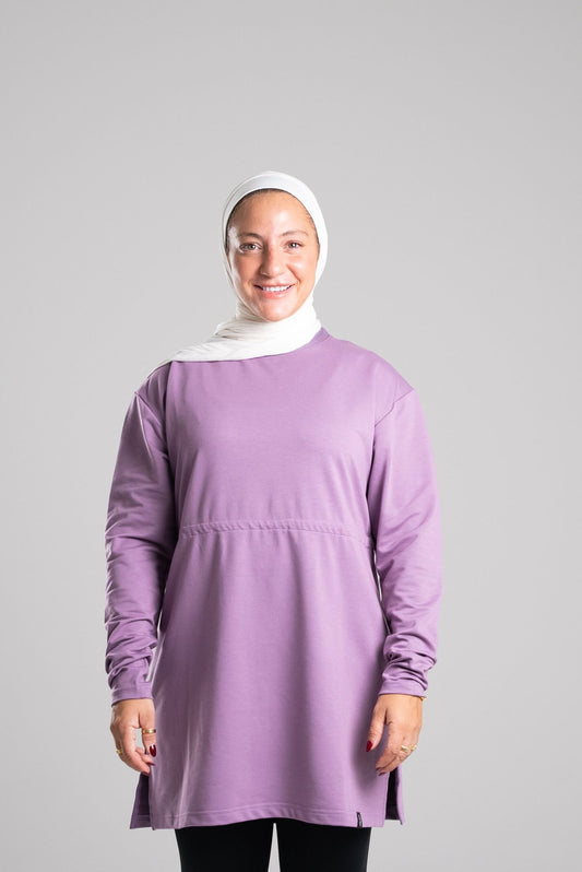Shift Tunic Long Sleeve - Purple