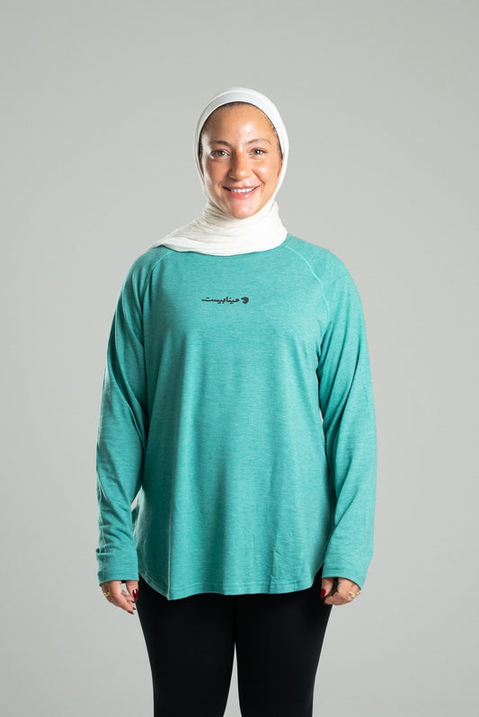 Flow Long Sleeve - Aqua Green