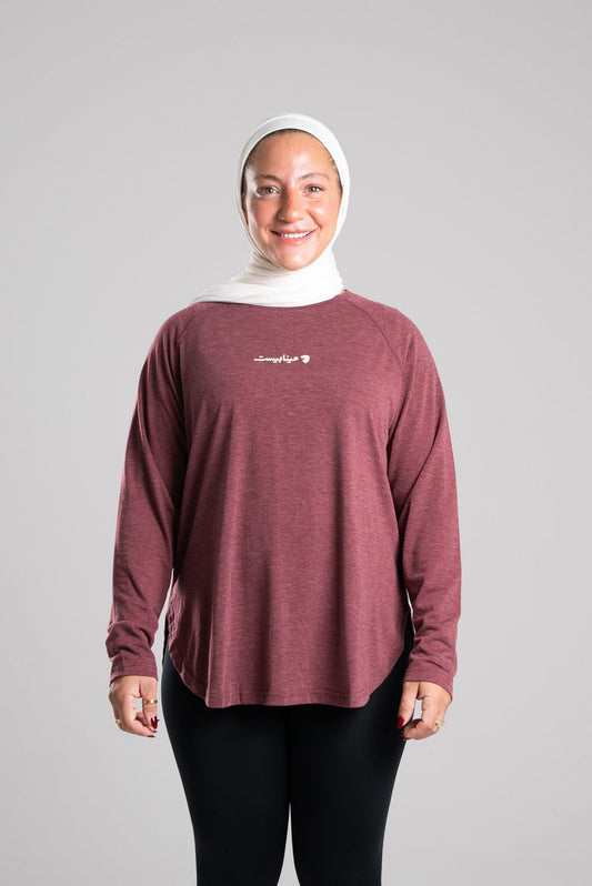 Flow Long Sleeve - Burgundy