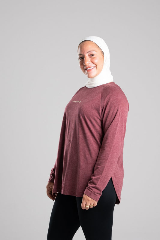 Flow Long Sleeve - Burgundy